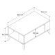 HANAH HOME Klub sto Authentic 2060, krem - 389MZA1408