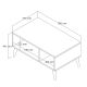 HANAH HOME Klub sto Exxen - 2074, braon/bela - 389MZA1414
