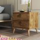 HANAH HOME Noćni ormarić Versa-Ce 3630, braon - 389MZA1710