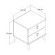 HANAH HOME Noćni ormarić Versa-Ce 3630, braon - 389MZA1710