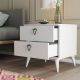 HANAH HOME Noćni ormarić Versa-Ce 3634, bela - 389MZA1712