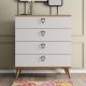 HANAH HOME Komoda Versa-Ce 3616, svetlo braon/bela - EP2797889