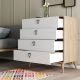 HANAH HOME Komoda Versa-Ce 3616, svetlo braon/bela - EP2797889