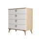 HANAH HOME Komoda Versa-Ce 3616, svetlo braon/bela - EP2797889
