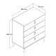 HANAH HOME Komoda Versa-Ce 3616, svetlo braon/bela - EP2797889