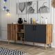 HANAH HOME Komoda Exxen - 1620, braon/antracit - 389MZA2206