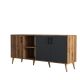 HANAH HOME Komoda Exxen - 1620, braon/antracit - 389MZA2206