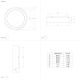 EGLO Plafonjera Marghera 2 LED 25,5W 3000K, toplo bela - 390049
