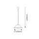 Rabalux Visilica Alabastro E27 1x MAX 60W belo staklo - alabaster (3904) - 3904