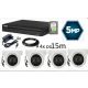 DAHUA Kamera SET-03, 4 kamere audio, 5 mpx + DVR FULL HD 2TB - 39120
