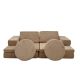 ATELIER DEL SOFA Modularni dvosed za decu Puzzle, kamel - 391EVL1108