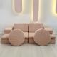 ATELIER DEL SOFA Modularni dvosed za decu Puzzle, pink - 391EVL1111