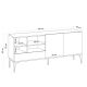 HANAH HOME TV komoda Orela, svetlobraon - 393MRD1106