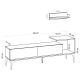 HANAH HOME TV komoda Lia, svetlobraon - 393MRD1109