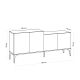 HANAH HOME Komoda Orso, braon - 393MRD1119