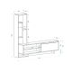 HANAH HOME TV komoda Larissa, svetlobraon - 393MRD1120