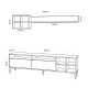 HANAH HOME TV komoda Debbie, svetlobraon - 393MRD1207