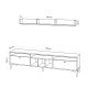 HANAH HOME TV komoda Drew, svetlobraon - 393MRD1208