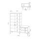 HANAH HOME Cipelarnik Jess, svetlobraon - 393MRD1212