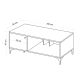 HANAH HOME Klub sto Rigo, svetlobraon - 393MRD1220