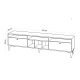 HANAH HOME TV komoda Robb, svetlobraon - 393MRD1221