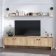 HANAH HOME Set polica Tessa, braon/crna - 393MRD1224