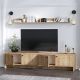 HANAH HOME Set polica Tessa, braon/crna - 393MRD1224