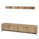 HANAH HOME Set polica Tessa, braon/crna - 393MRD1224