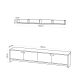 HANAH HOME Set polica Tessa, braon/crna - 393MRD1224