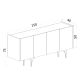 HANAH HOME Komoda Vega, svetlobraon - 393MRD1230