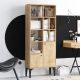 HANAH HOME Polica za knjige Castor, svetlobraon - 393MRD1233