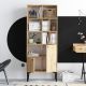 HANAH HOME Polica za knjige Castor, svetlobraon - 393MRD1233