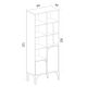 HANAH HOME Polica za knjige Castor, svetlobraon - 393MRD1233