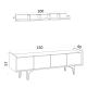 HANAH HOME TV komoda Cursa, svetlobraon - 393MRD1248