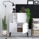 HANAH HOME Komoda Moon, bela - 393MRD1257