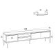 HANAH HOME TV komoda Cordelia, bela - 393MRD1261