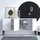 HANAH HOME Komoda Albedo, bela - 393MRD1269