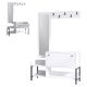 HANAH HOME Cipelarnik Lopp, bela - 393MRD1276