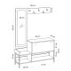 HANAH HOME Cipelarnik Lopp, bela - 393MRD1276