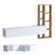 HANAH HOME TV komoda Pana, bela/braon - 393MRD1283