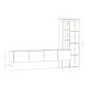 HANAH HOME TV komoda Pana, bela/braon - 393MRD1283