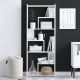 HANAH HOME Polica za knjige Prins, bela - 393MRD1294
