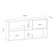 HANAH HOME Komoda Flora, svetlobraon - 393MRD1317