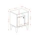 HANAH HOME Noćni ormarić Emma, bela - 393MRD1416