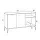 HANAH HOME Komoda Agustina, bela - 393MRD1507