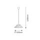 Rabalux Visilica Alabastro E27 1x MAX 60W alabaster - duvan braon (3954) - 3954