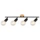 Rabalux Spot rasveta Pablo E27 4x MAX 40W mat crno (3979) - 3979-1-1