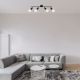 Rabalux Spot rasveta Lamar E27 4x MAX 40W mat crno (3989) - 3989