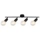 Rabalux Spot rasveta Lamar E27 4x MAX 40W mat crno (3989) - 3989