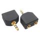 XWAVE Adapter Y audio,3.5mm na 2x3.5mm, crna - 031064